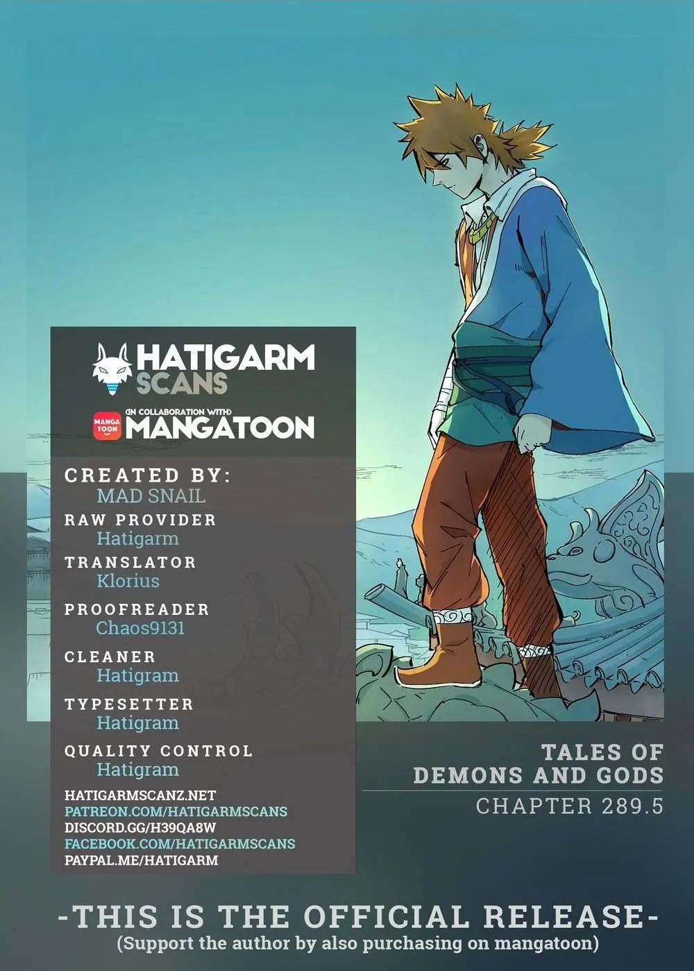 Tales of Demons and Gods Manhua Mangakakalot X Chapter 299 Page 1