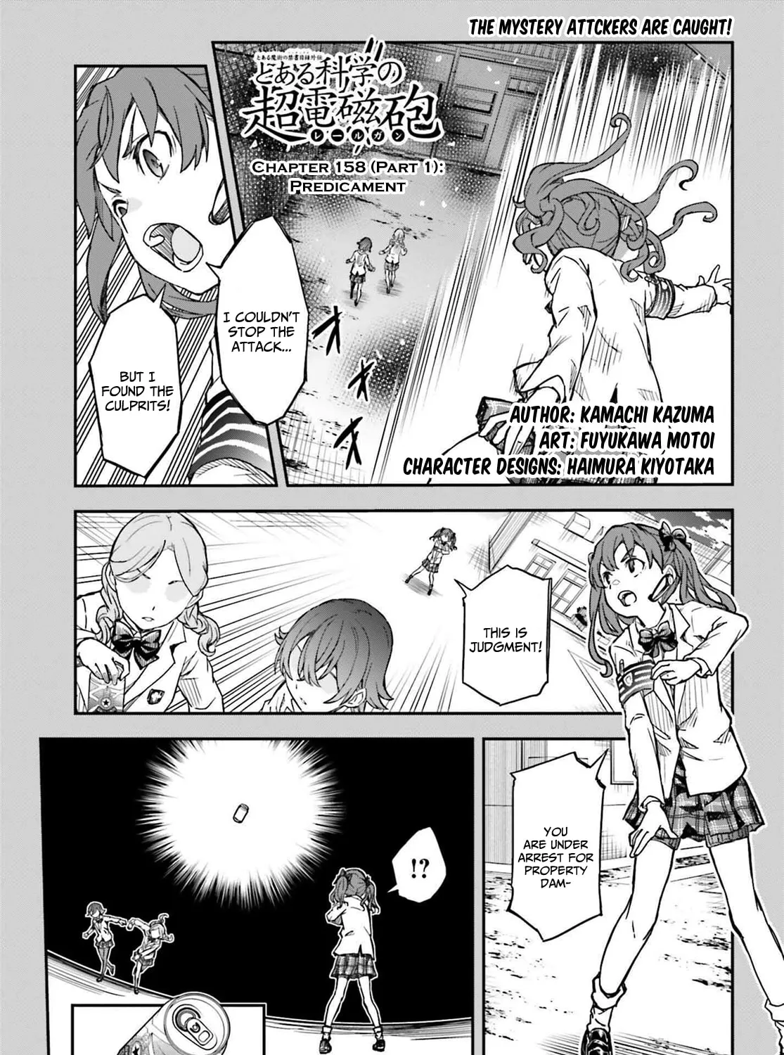 A Certain Scientific Railgun Mangakakalot X Chapter 158.1 Page 1