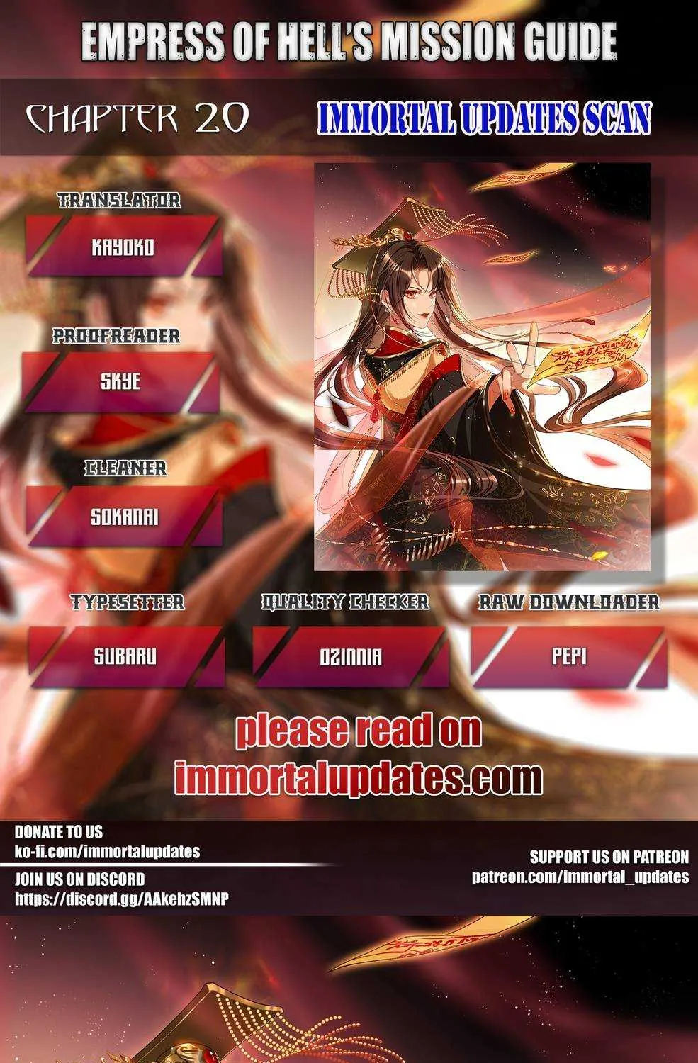 Empress Of Hell’s Mission Guide Mangakakalot X Chapter 20.1 Page 1