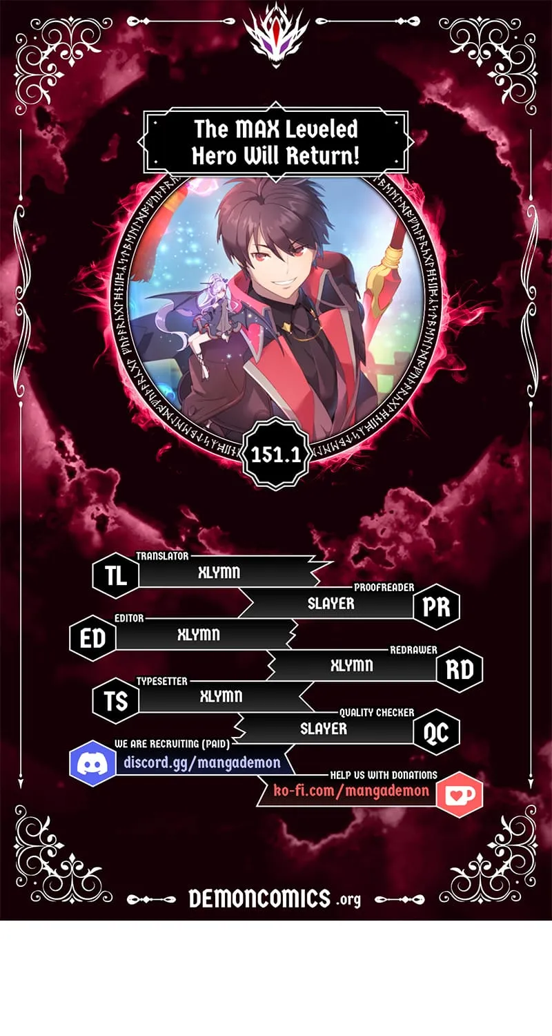 The Max Level Hero Strikes Back Mangakakalot X Chapter 151 Page 1