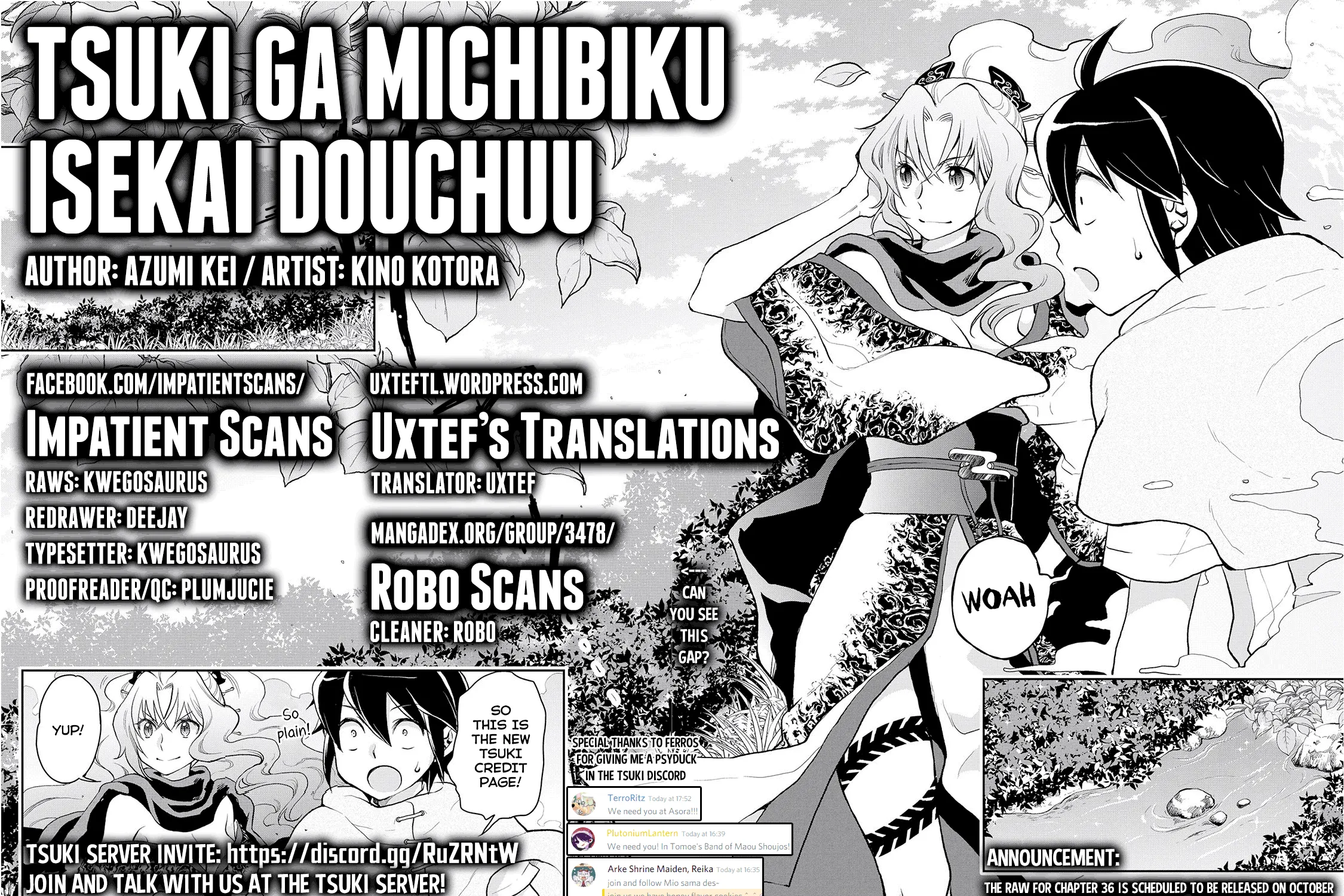 Tsuki Ga Michibiku Isekai Douchuu Mangakakalot X Chapter 35 Page 2