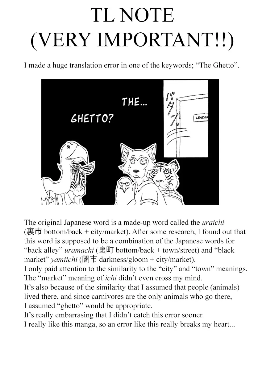 Beastars Mangakakalot X Chapter 31.1 Page 1