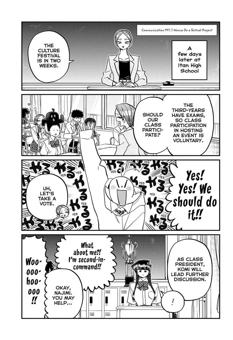 Komi-San Wa Komyushou Desu Mangakakalot X Chapter 447 Page 1