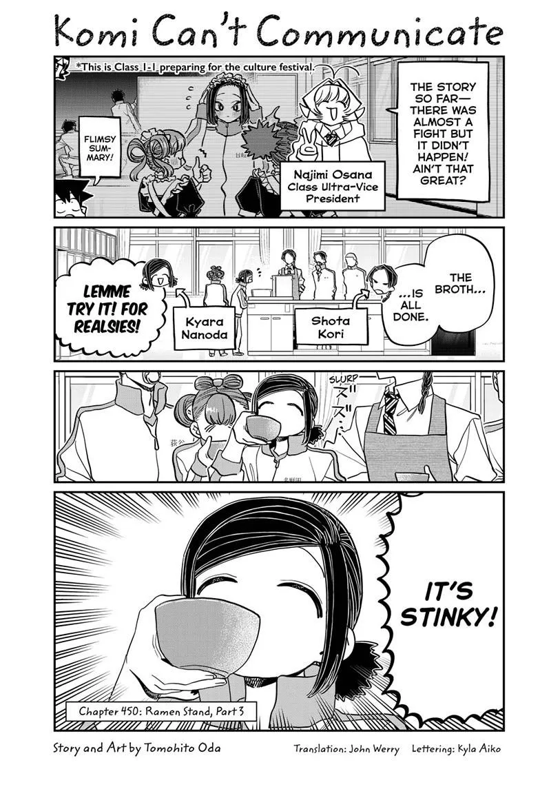 Komi-San Wa Komyushou Desu Mangakakalot X Chapter 450 Page 1