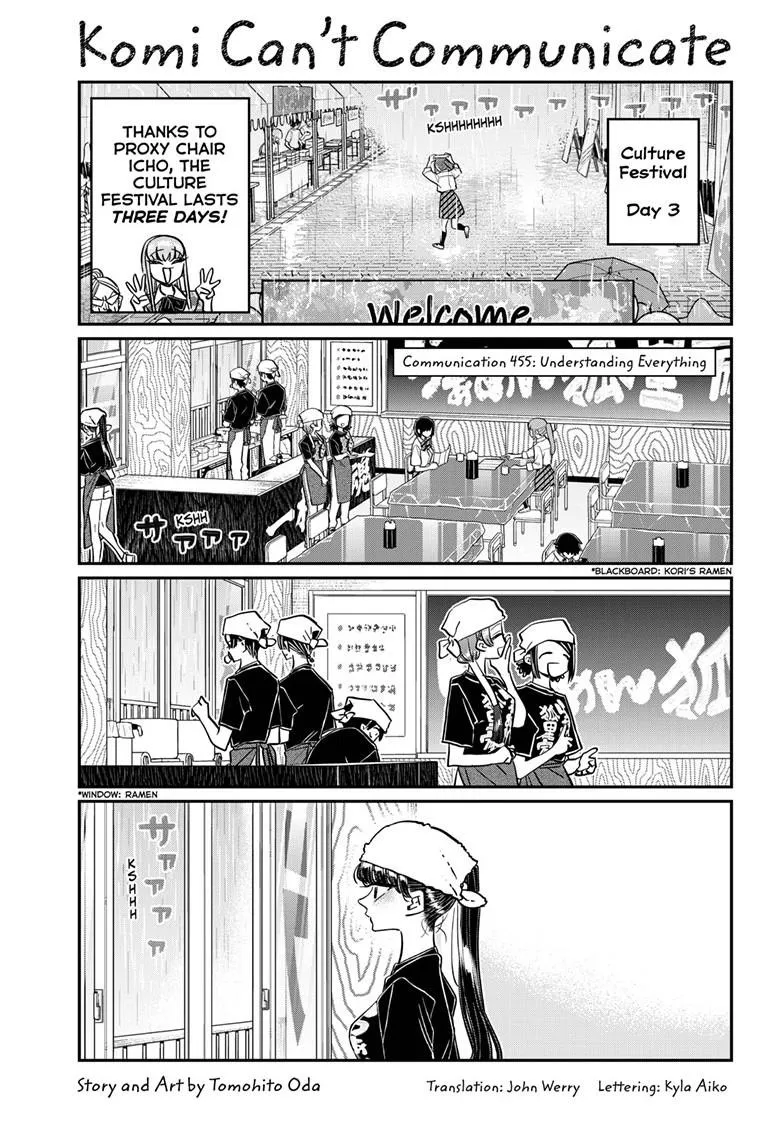 Komi-San Wa Komyushou Desu Mangakakalot X Chapter 455 Page 1