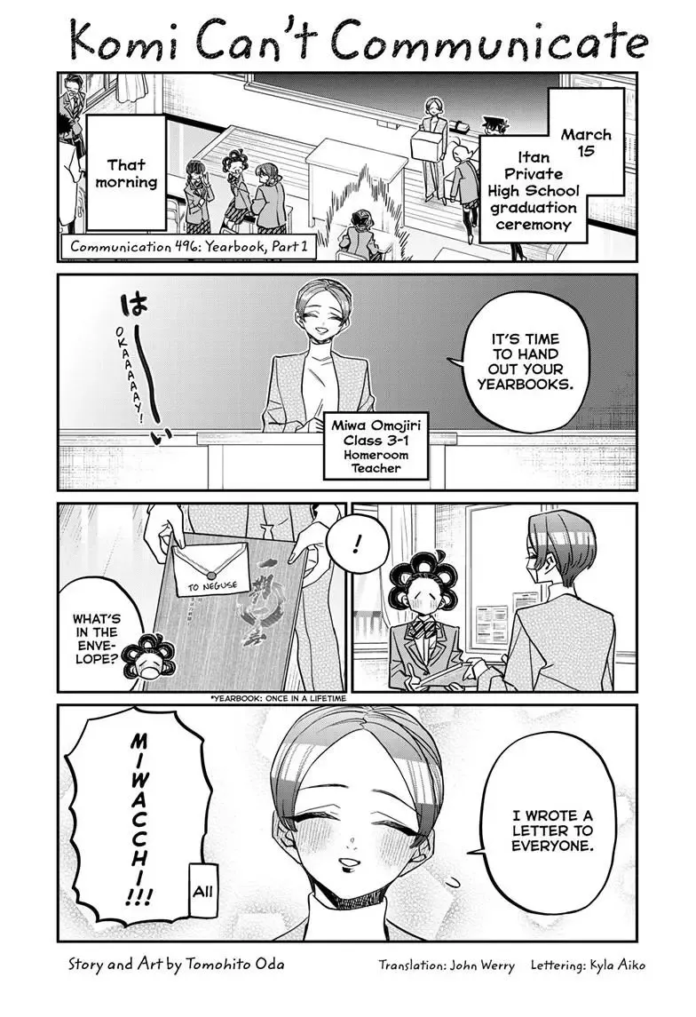 Komi-San Wa Komyushou Desu Mangakakalot X Chapter 496 Page 2