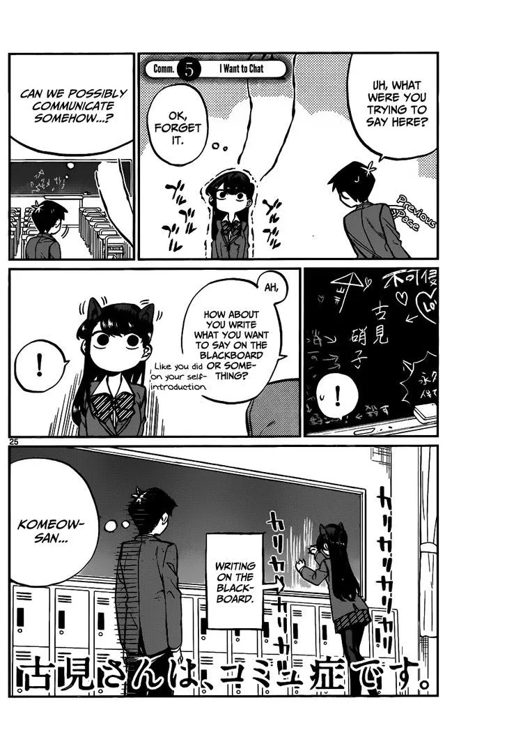 Komi-San Wa Komyushou Desu Mangakakalot X Chapter 5 Page 1