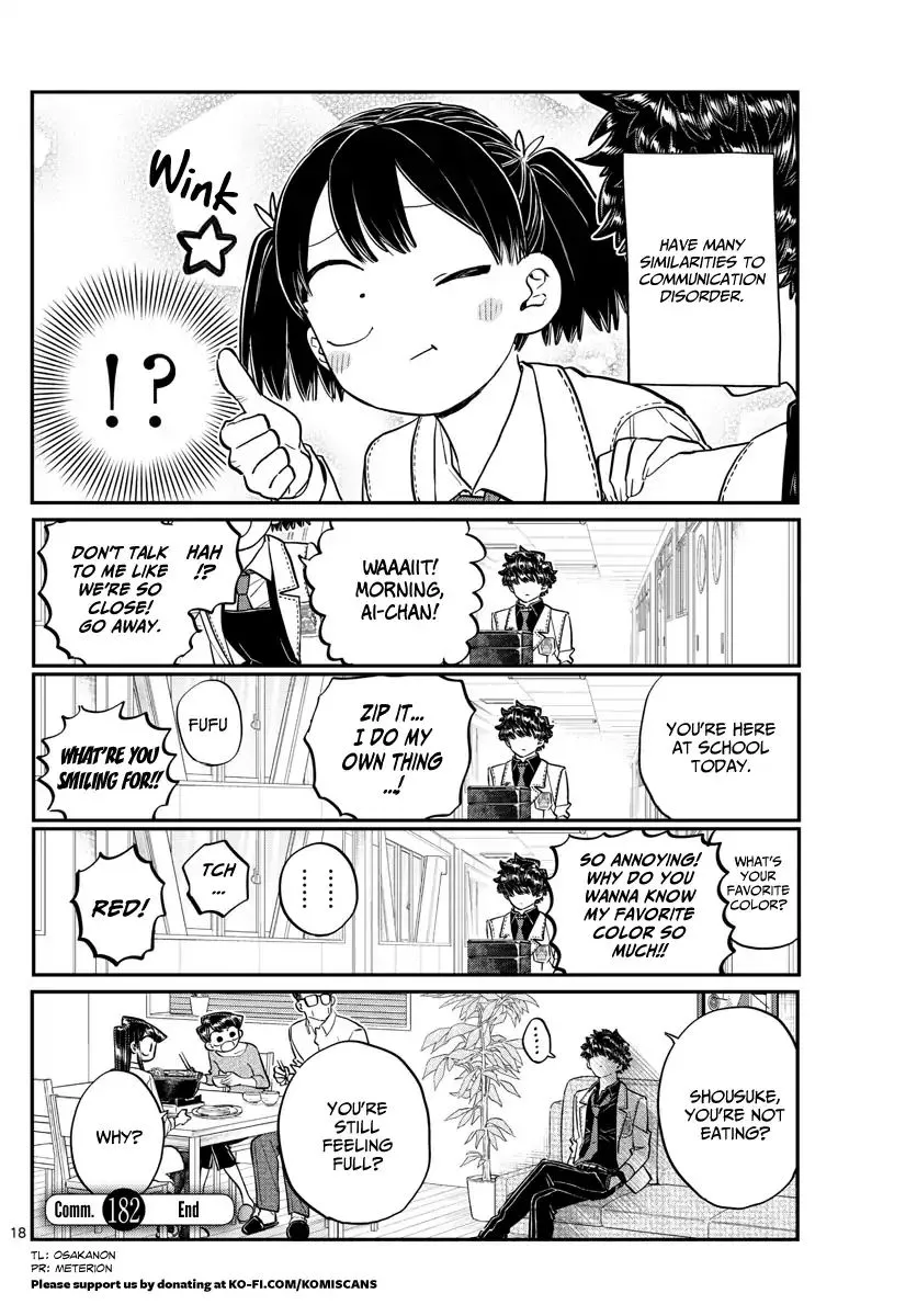 Komi-San Wa Komyushou Desu Mangakakalot X Chapter 182 Page 18