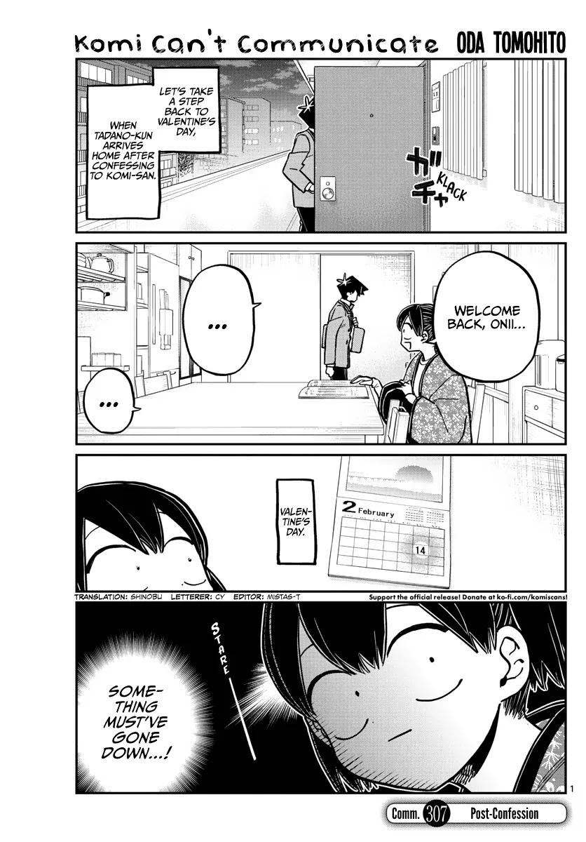 Komi-San Wa Komyushou Desu Mangakakalot X Chapter 307 Page 1