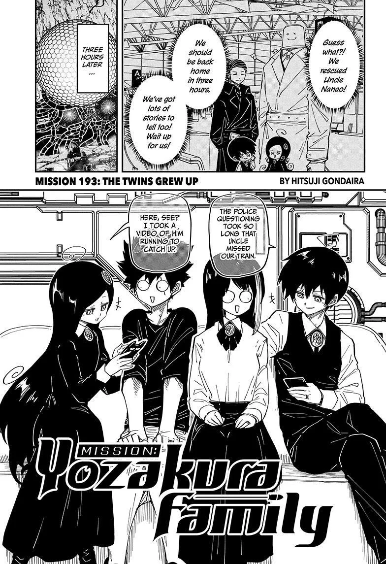 Mission: Yozakura Family Mangakakalot X Chapter 193 Page 1