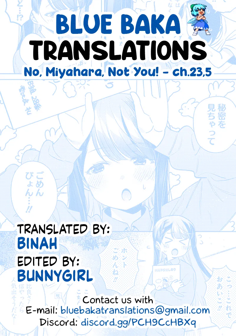 No, Miyahara, Not You! Mangakakalot X Chapter 23.5 Page 6