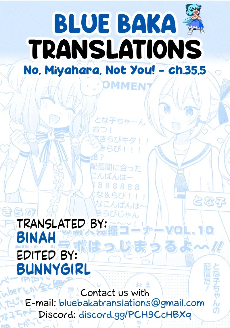 No, Miyahara, Not You! Mangakakalot X Chapter 35.5 Page 2